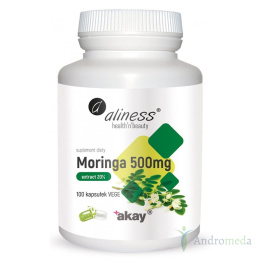Moringa 500mg extract 20% 100 kapsułek Medicaline