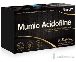 Zestaw 4 szt Narum Mumio Acidofilne 250 mg, 30 kapsułek