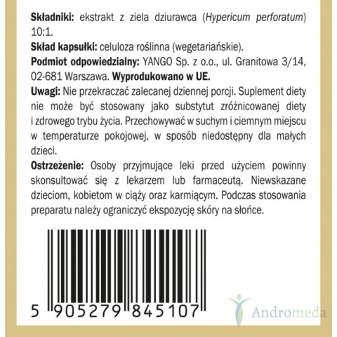 Dziurawiec - 90 kapsułek Yango