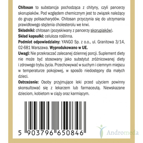Chitosan - 90 kapsułek Yango
