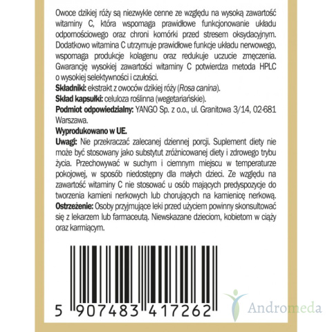 Dzika Róża - ekstrakt - 90 kapsułek Yango