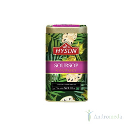 Herbata zielona Soursop z aromatem i owocami flaszowca 100g Hyson Sourspo Gourmet