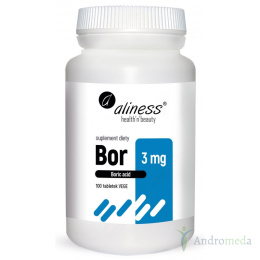 Bor 3 mg kwas borowy 100 tabletek Aliness