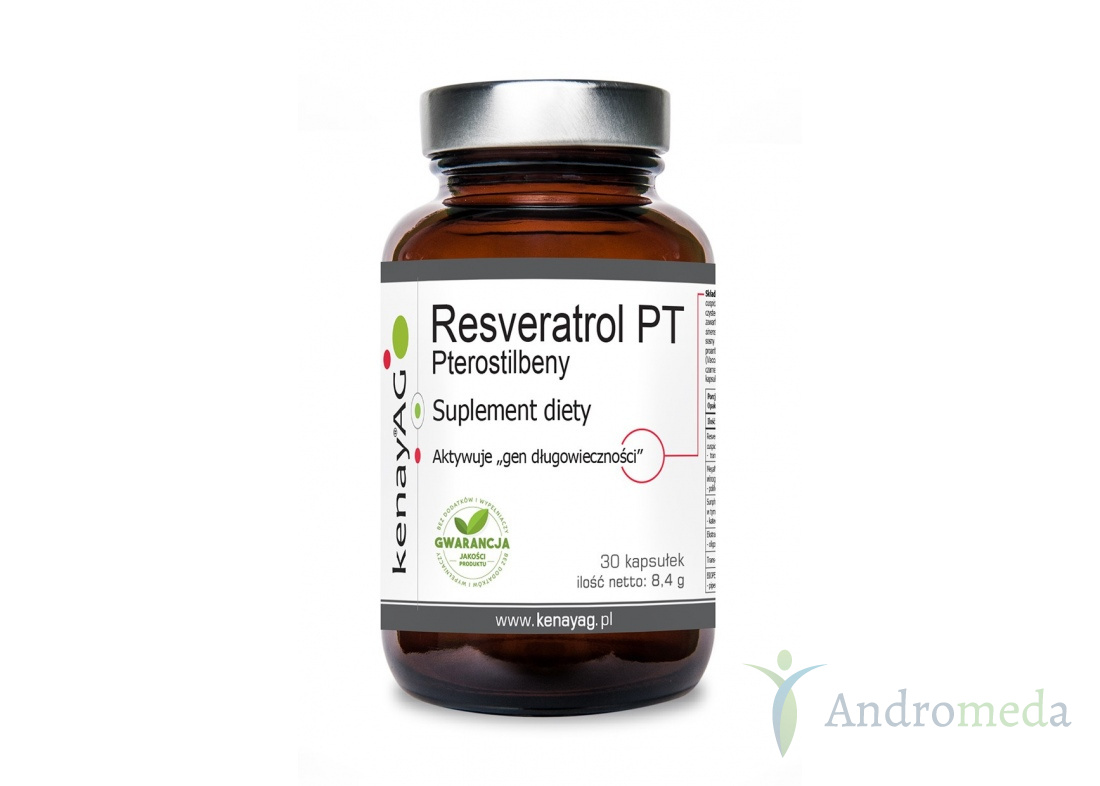 Pterostilbeny Resveratrol PT 30 kapsułek Kenay