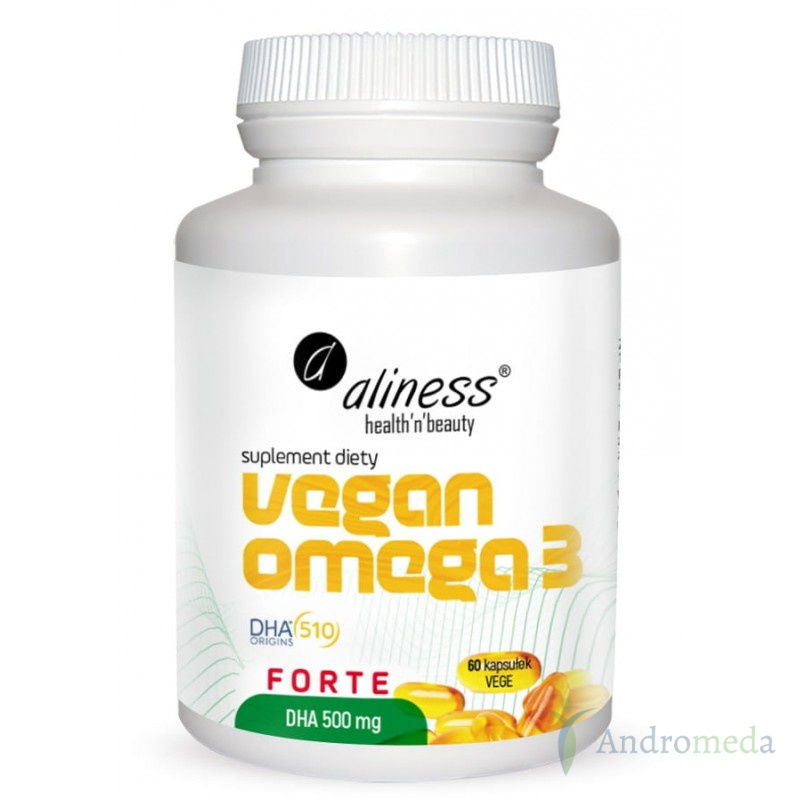Vegan Omega-3 Forte 500mg 60 kapsułek Medicaline