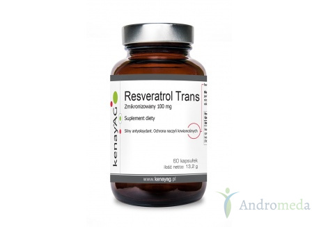 Zmikronizowany resveratrol 100 mg 60 kapsułki kenay