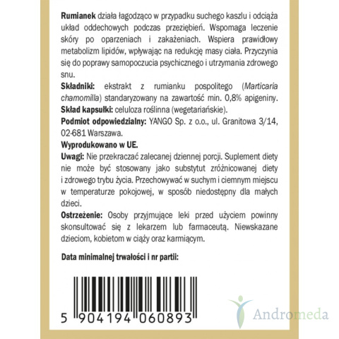 Apigenina - 90 kapsułek Yango