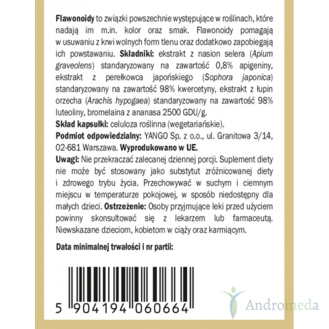 Kompleks flawonoidów 90 kapsułek Yango