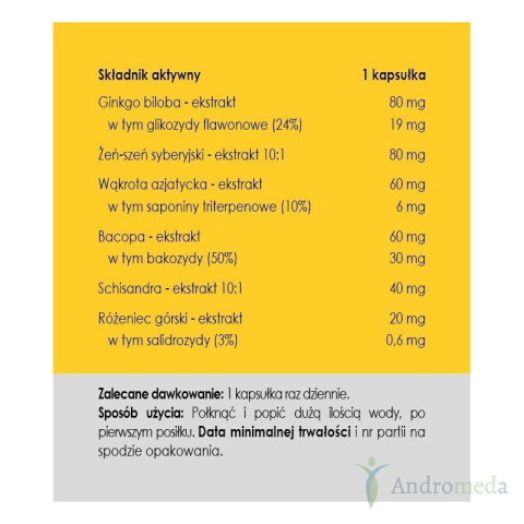 Pamięć bez granic - 50 kapsułek - Panaseus