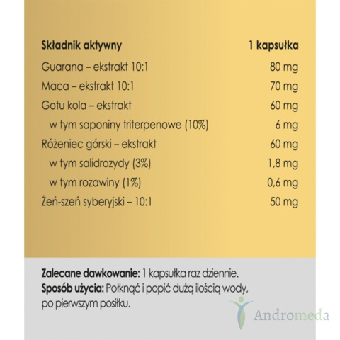 Motywacja - 50 kapsułek - Panaseus