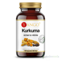 Kurkuma - ekstrakt + piperyna - 60 kapsułek Yango